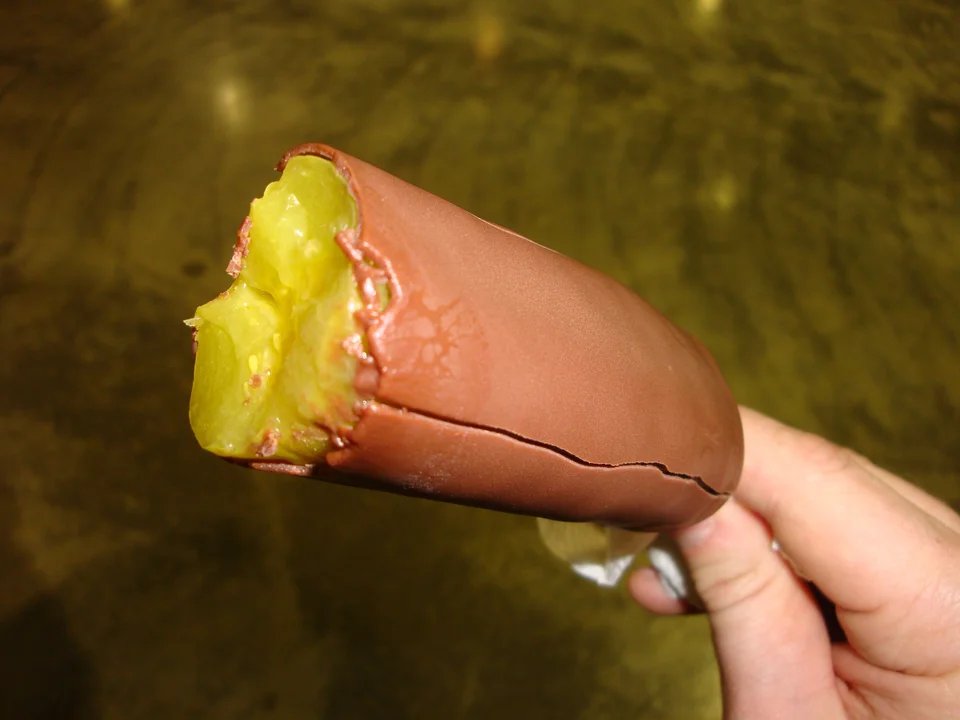 chocolate-covered pickle (chickle)