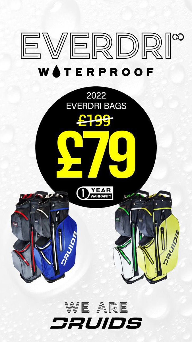 chrislockfit's tweet photo. Check out this in sane bag deal!! https://t.co/Pbs3LuffEB @DRUIDSGOLF https://t.co/a22SZbCnmK