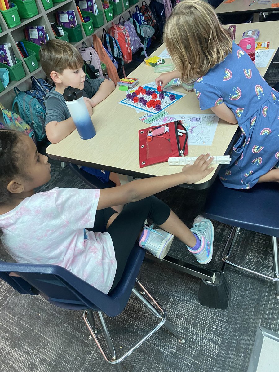 MrsHancockIES's tweet photo. We showed off our math and teamwork skills on the first day of 2nd grade. They also learned that Mrs. Hancock does not like to lose 😉 #celebrateKISD @KISDMathSquad @Independence_ES https://t.co/bzfjULUXGt