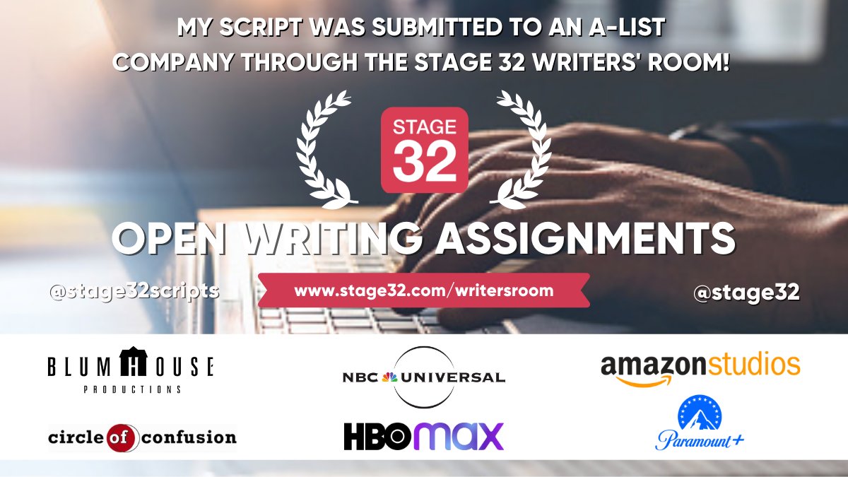 CinematicZach's tweet photo. Thanks for the good news, @Stage32!
#screenwriting https://t.co/8Piuf3aCCs