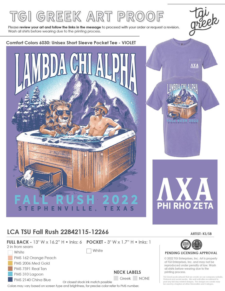 That times come for what y’all have been waiting for! Bid Day shirts are now available! The link will close on September 5th at 9:00am! Go get them now! lcatsufallrush22.itemorder.com