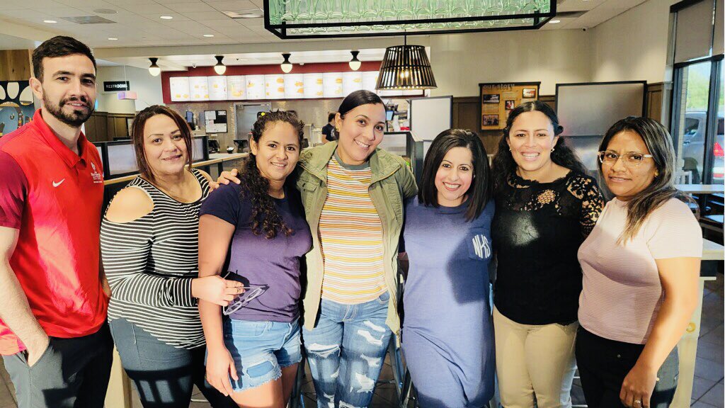 MrsK_ESL's tweet photo. Our last day of class (for August)!
It was such a fun experience partnering with Chick-fil-A to teach ESL classes to their employees at The Colony/Plano locations. I admire this group for wanting to better connect with their community. @TheColonyHS @TimE_Baxter @ColonyChickfilA https://t.co/GRvpyT6B8o
