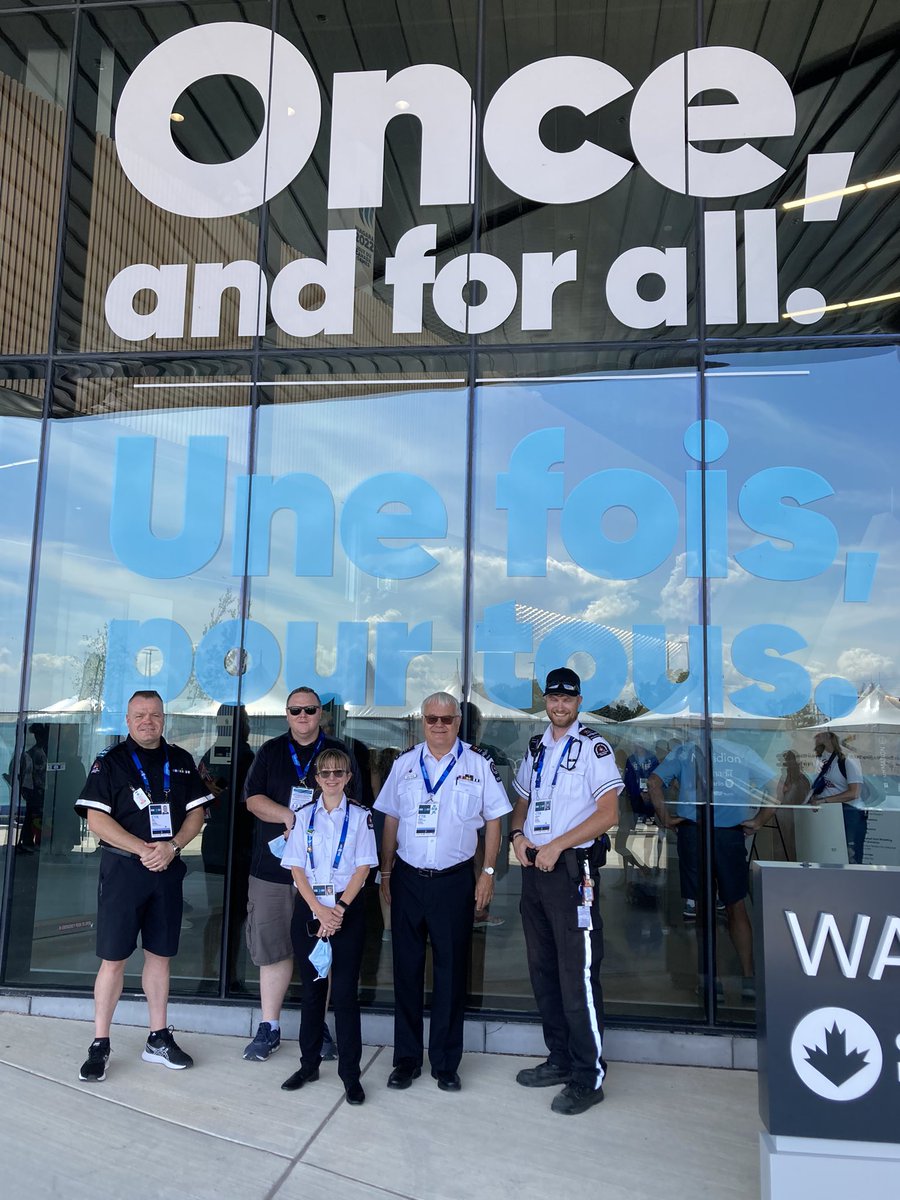 AdamKSTJ's tweet photo. Special visit today @2022CanadaGames from our @SJAOntario Commissioner, John Prno and our Standards Committee Chair @KMorganca. Great to see provincial level support for this @SJA_in_Niagara / @SJANiagaraMFR initiative with the @CanadaGames.
#StJohnCanada @DrALevesque https://t.co/ZbNaXgEcAi