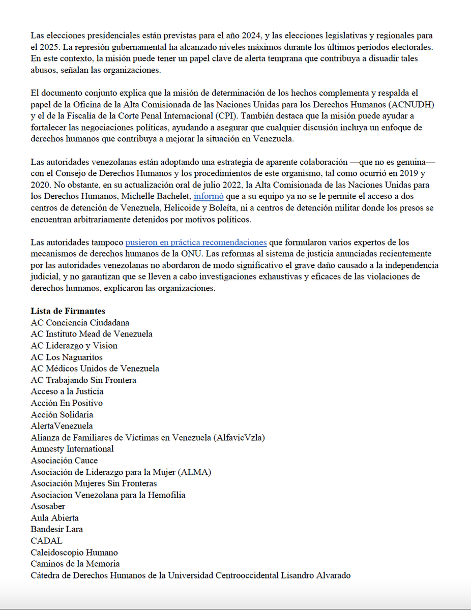DPLF_info's tweet photo. 🇻🇪 Nos sumamos a las voces de 125 organizaciones de #DDHH para exigir la renovación del mandato de la Misión Internacional Independiente de Determinación de los Hechos sobre #Venezuela.

 #QueSigaLaMisión 

Lee el comunicado conjunto: https://t.co/O87wMDo9H6 https://t.co/Rvc9qlwOER