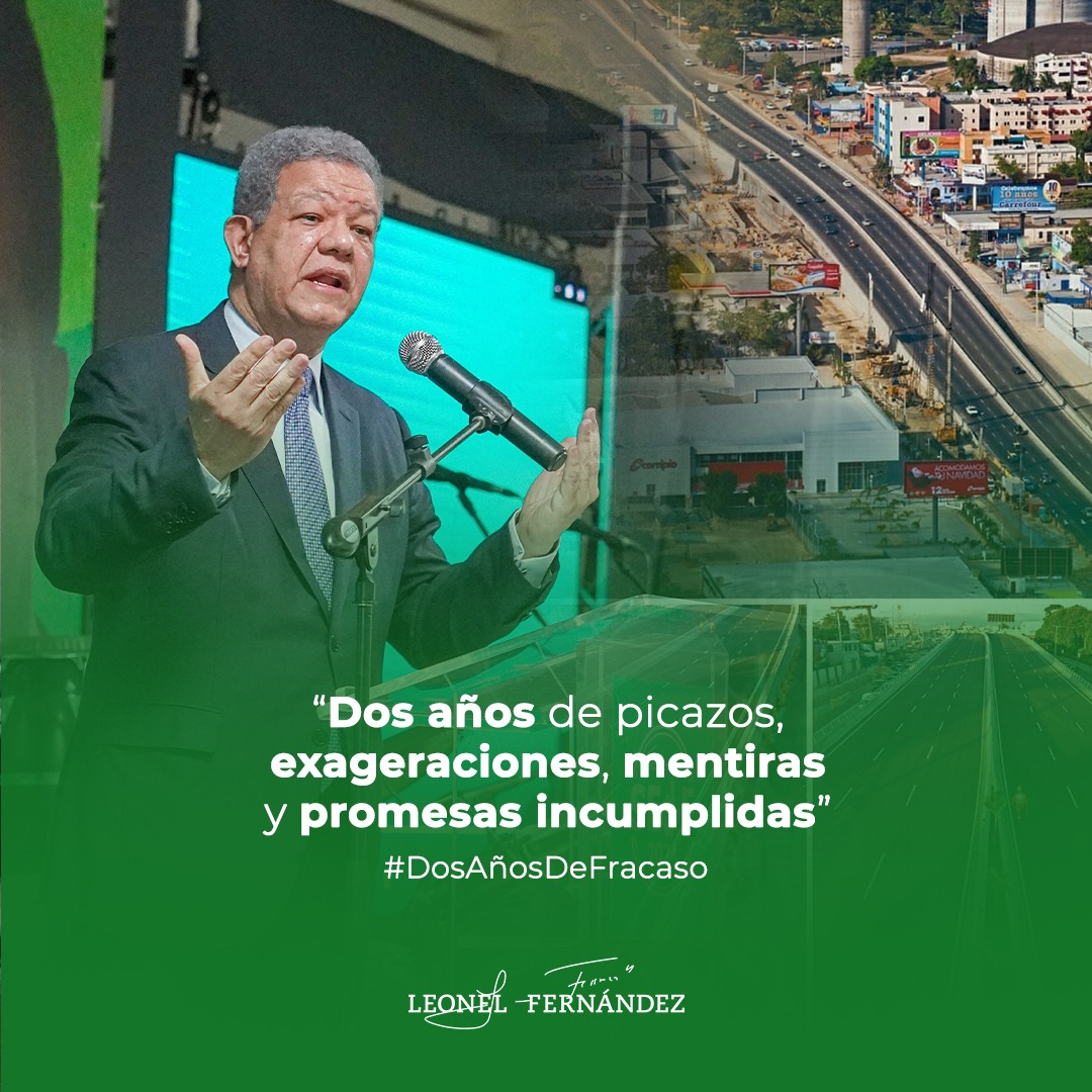 mujconleonel's tweet photo. .@LeonelFernandez:

En fin, a dos años de gobierno, como diría el pueblo dominicano, el gobierno del PRM se ha vuelto mucha espuma y poco chocolate.

#DosAñosDeFracaso
#DreamTeamLeonel https://t.co/wQZbL2rTra