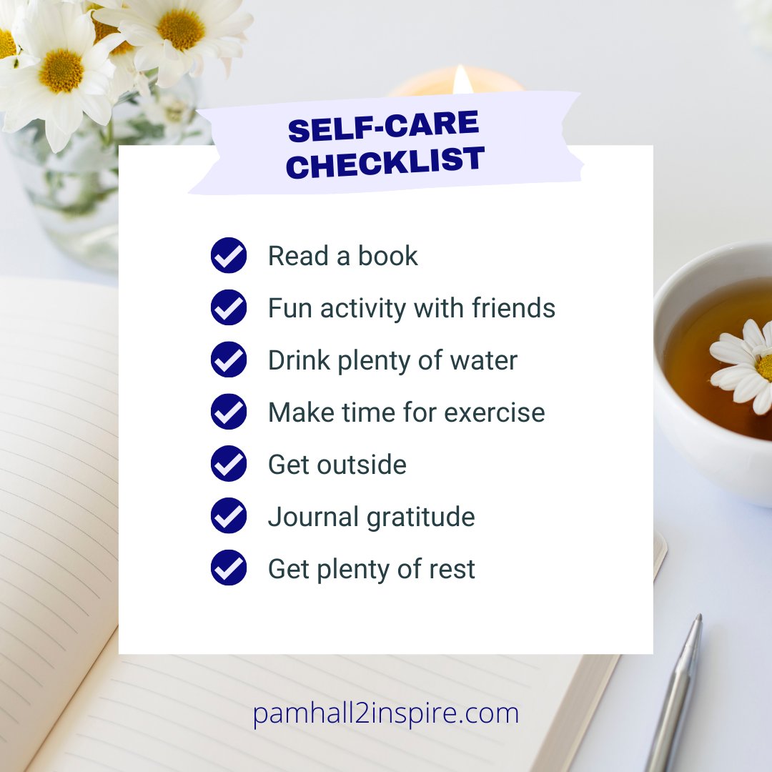 PamHall2inspire's tweet photo. As you enter a new school year, remember to take time for you. You’ll be stronger with more energy for those you love, lead, &amp; teach.
#selfcare #teacherlife #teachertwitter #STRONGedu https://t.co/zNZkP3jSJa