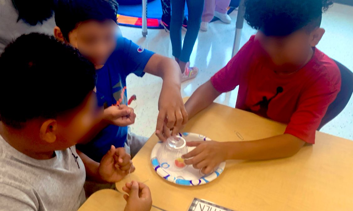 MsWilkinson4th's tweet photo. STEM Activity in Room 215! Students were tasked with using school supplies to save Fred (the gummy worm) from his capsized boat! Students used creativity &amp; team work to accomplish their goal!  Way to go Golden Eagles 🦅💛#OneWaverley https://t.co/GiCtoL1Rd0