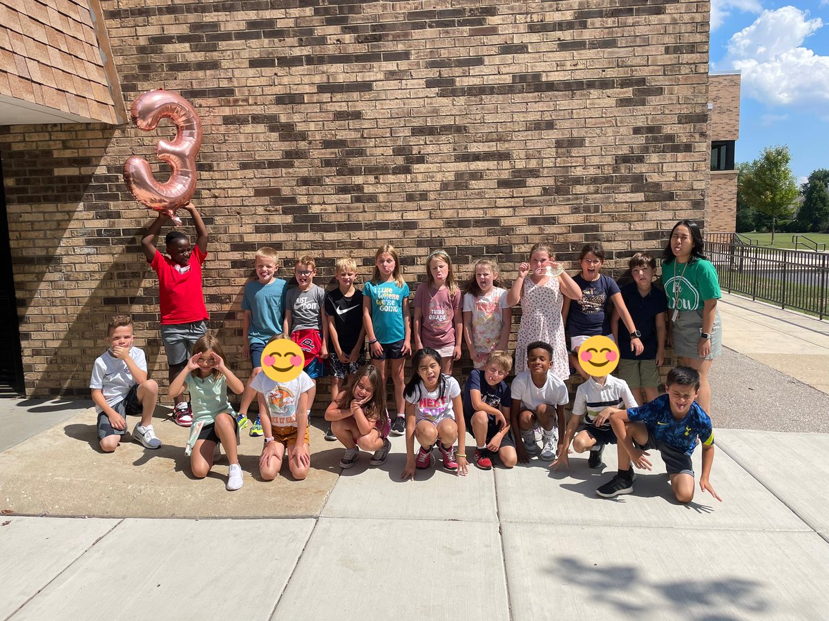 MissHKwon's tweet photo. Happy First Day of 3rd Grade from the most incredible group of kids! We had an amazing day and are excited to have the best year ever! @prairied203 #partnersingrowth https://t.co/e2tvF8YlCP