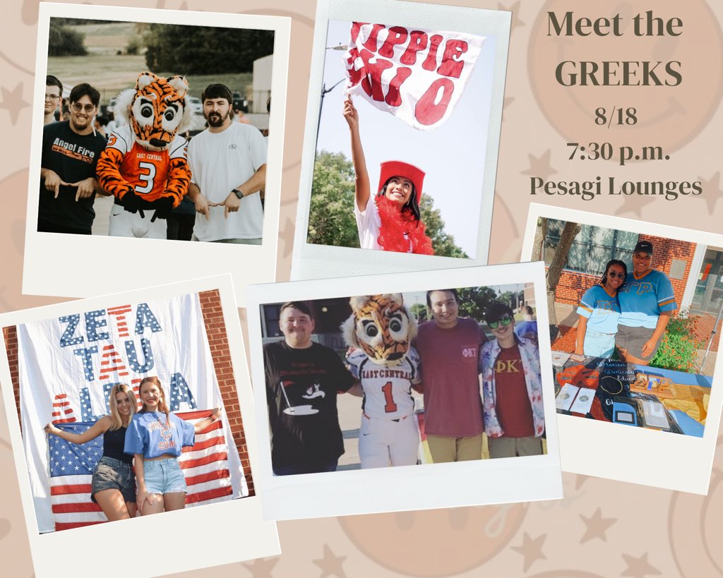 Make sure you come out to Pesagi lounges tomorrow to meet all of the Greek chapters on campus!