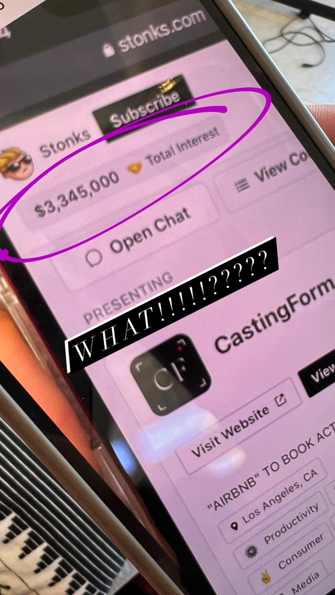 mstimbush's tweet photo. What!????!!!!! OMG!!!!! #CastingForm ~ $3.5M Investment Interest
#LATechWeek #DemoDay
@stonks_dot_com @launchhouse https://t.co/8P6Yc6NzPi
