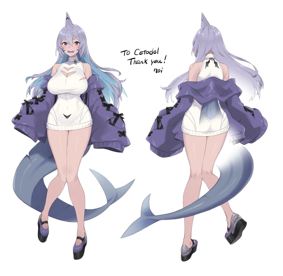 Cetodel's tweet photo. I couldn't wait so as a early bday present here is my updated reference sheet! please give love to @/nononoi339 for yet again drawing me, they drew me beautifully💜💜 (again bday gift from @SobekVT)
#Cetoillust #Vtuber #VTuberUprising https://t.co/AB1nn4FTe2