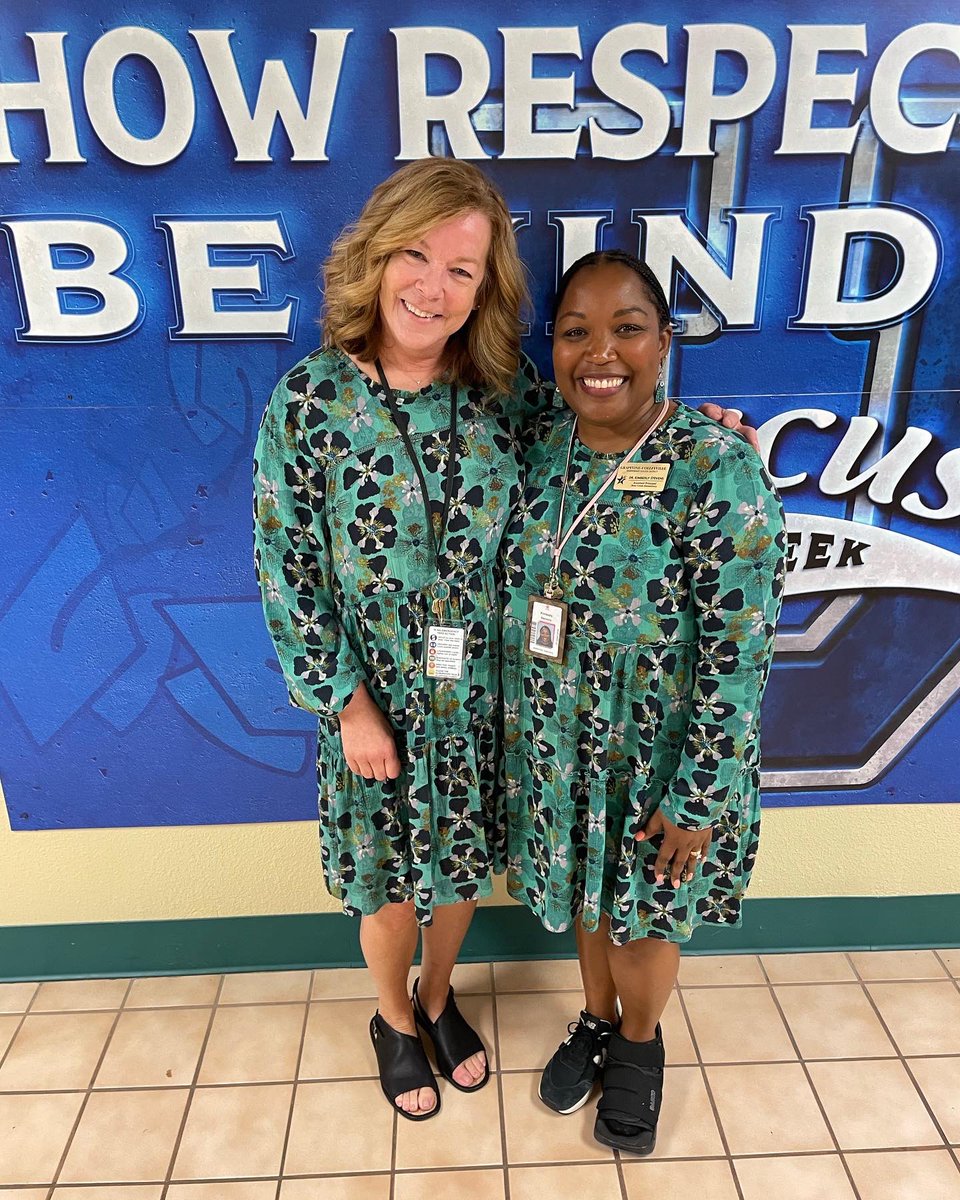 Happy First Day of School! Twinning on the first day has to be a sign of a great year! Let’s do this! <a href="/BearCreekElem/">Bear Creek</a> #teamBCE #BESTatBCE @MichelleBrosi <a href="/BryanCalvert3/">Bryan Calvert</a> <a href="/mcanafax/">Matt Canafax, Ed.D</a> <a href="/BCEcounselorMM/">Maria Martinez</a> <a href="/CarterBCE3/">Lori Carter</a>