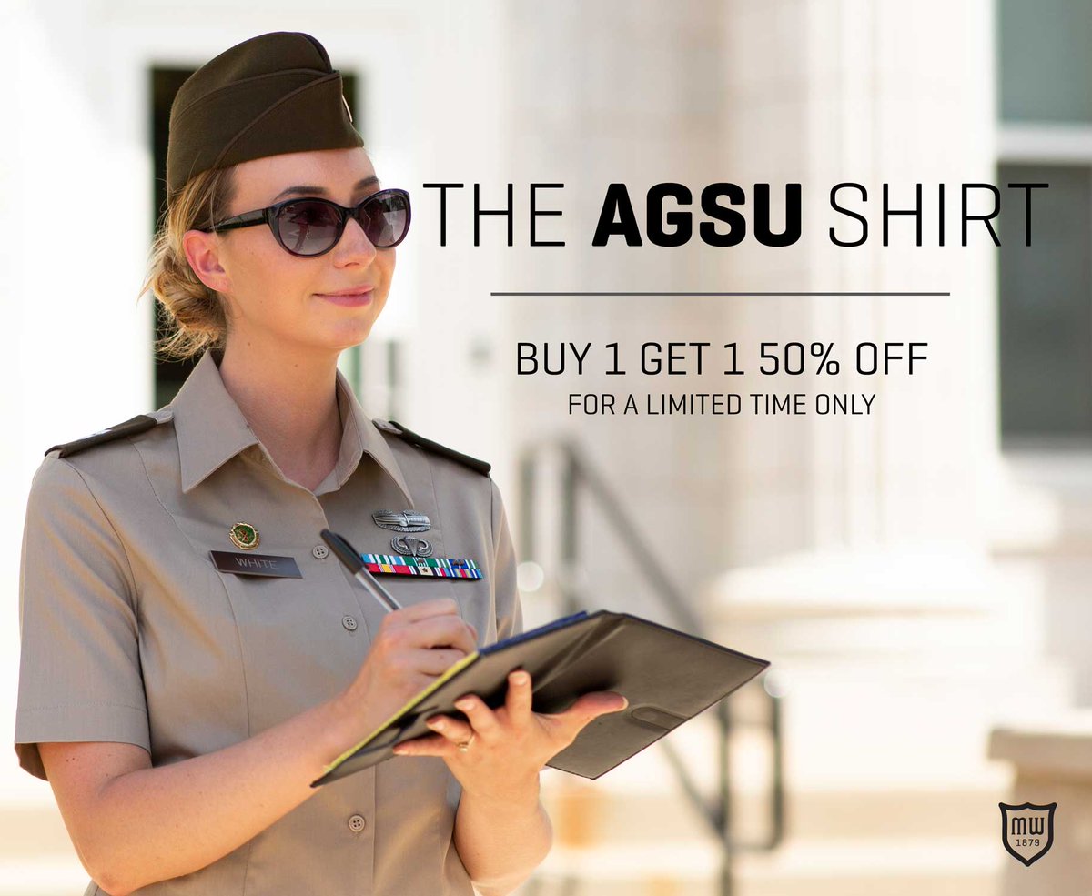 Marlow_White's tweet photo. The Marlow White AGSU Shirt. For a limited time Buy 1 get 1 50% off up to 4 shirts! (Discount reflected in cart.)
https://t.co/VsEs5rVutP
#AGSU #ArmyStrong #ArmyLife #Army #ArmyUniform #PinksAndGreens https://t.co/1bQS69bU4u