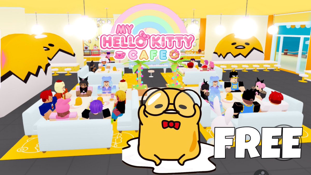 realfrydrice's tweet photo. Check out my GUDETAMA THEME CAFE Speed Build My Hello Kitty Cafe Free Design Ideas and Tour! No VIP Needed!
Play @RockPandaGames now!
#yonij #roblox #myhellokittycafe #speedbuild #timelapse #gudetama #hellokitty #gameplay #freedesign
WATCH HERE - https://t.co/dr9sqHFdUB https://t.co/N47ysTTNIx