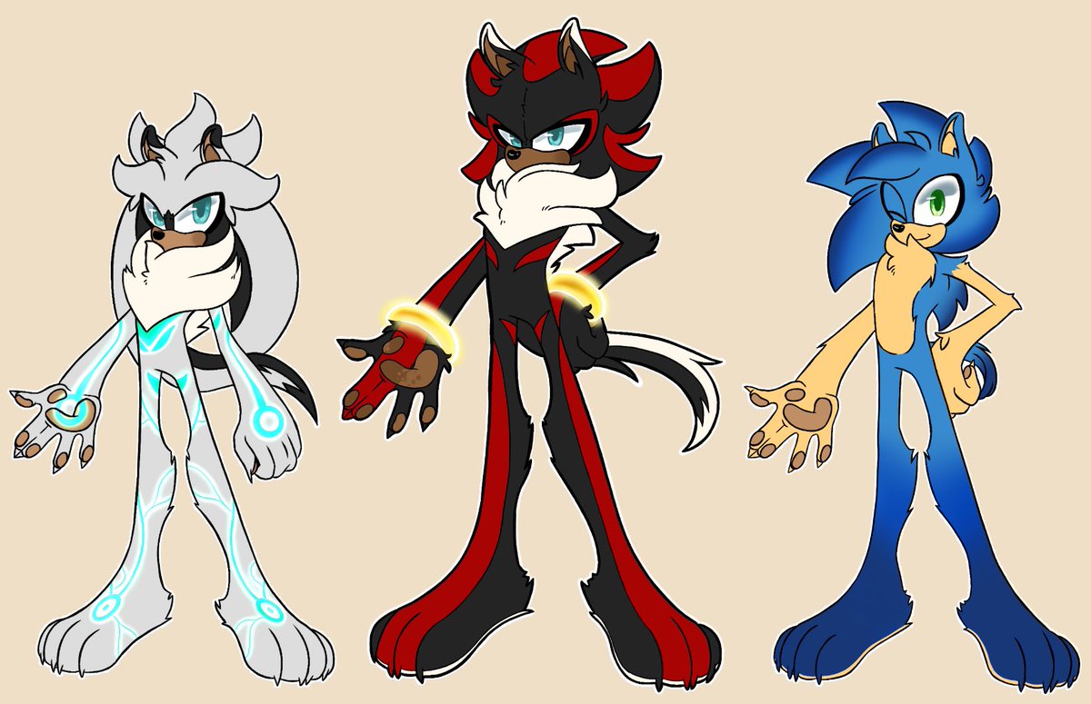 qemmarth's tweet photo. The boys. They’re getting clothes soon don’t worry.
#AUDesign #SonicTheHedgehog #ShadowTheHedgehog #SilverTheHedgehog https://t.co/7B6NAcPPkN