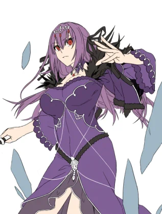 ちなみに手前に移る先日のスカディさん単色塗り#FGO 