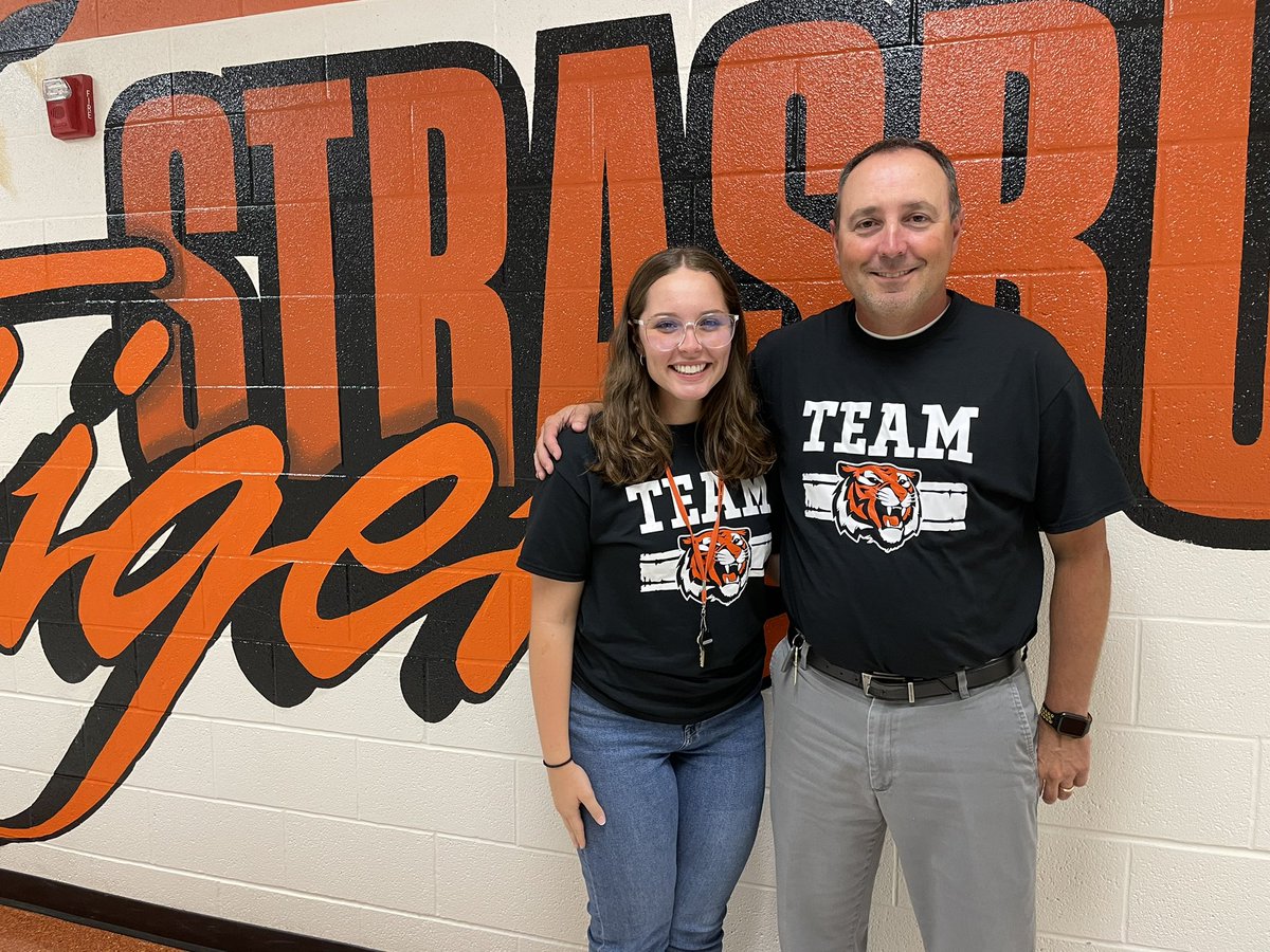 1st day of school is always special! Today a little more than my other 30 first days with my daughter Brooke joining the teaching staff. Go Tigers!!!