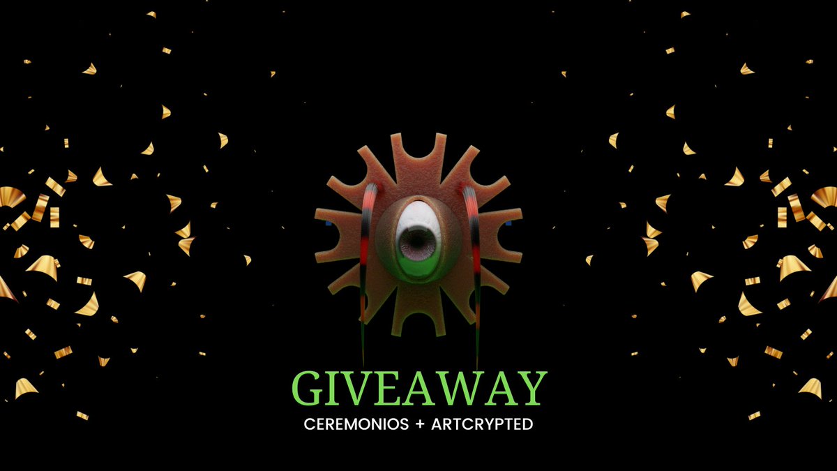 🚨GIVEAWAY ALERT🚨

<a href="/ceremonios_/">C3REMONIOS</a> y <a href="/artcrypted/">artcrypted.avax🔺</a> se unen para darte 1 free mint token para tu Ceremonio + 1 $AVAX

💥Para participar:
1. Sigue a Ceremonios en Instagram (@ ceremonios_) y en <a href="/ceremonios_/">C3REMONIOS</a>

2. Sigue a Artcrypted en Instagram (@ artcrypted. art) y en <a href="/artcrypted/">artcrypted.avax🔺</a>

👇👀