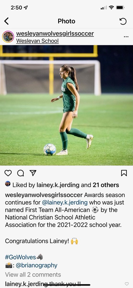 2005gElite's tweet photo. LET’S GO LAINEY! 💪🏆⚽️ https://t.co/FU39nxWv0j
