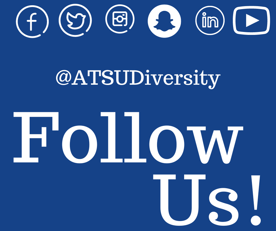 ATSUDiversity's tweet photo. There are many ways to connect with the Department for Diversity and Inclusion. You can email us at diversity@atsu.edu or follow us on social media. We are on Facebook, Instagram, LinkedIn, Twitter, Snapchat, and TikTok!
#connectwithus #ATSUDI https://t.co/yM063MRS5A