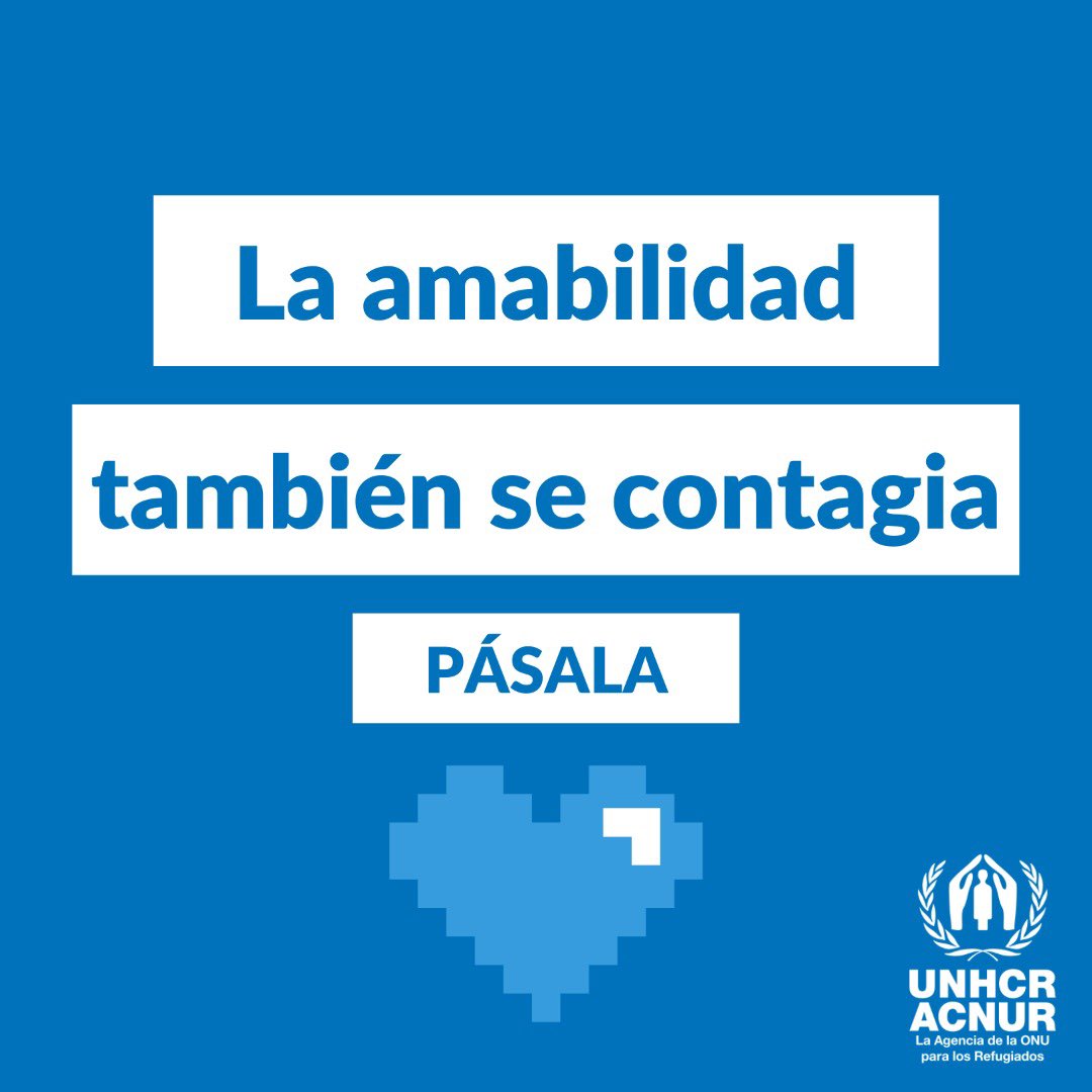 ACNUR_Venezuela's tweet photo. A quienes acogen y apoyan a las personas refugiadas y solicitantes de la condición de refugiado en todo el mundo - ¡Gracias! 💙 https://t.co/etM6AURAbf
