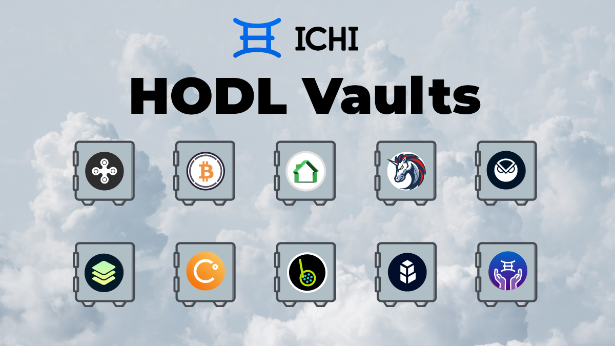 ichifoundation's tweet photo. Meet our family of HODL Vaults: $wNXM, $wBTC, $HOME, $INCH $GNO, #1INCH, $GNO, $FUSE, $BNT, $ALLY, $CEL, &amp; $BOBA

Easily earn yield by depositing your favorite tokens 💸
🖱️➡️ https://t.co/Debne34jzh https://t.co/D3AhNoeSWI