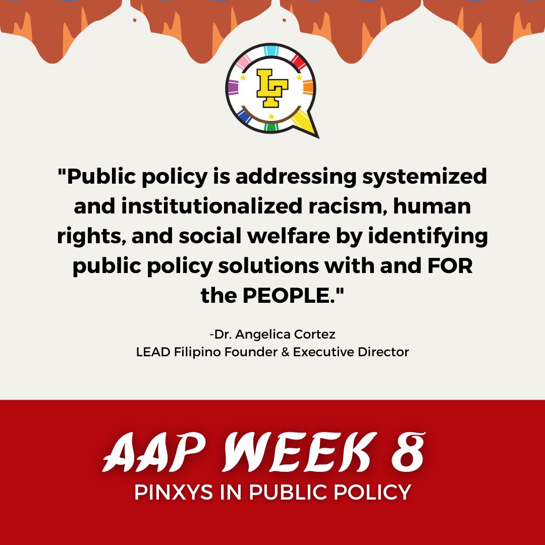 In our 8th session of Awareness in Action, our class learned what public policy is, how to define civic engagement, and the FilAm community's historic leadership and contributions in civics. 

Do you know the 5 principles of public policy? 💭

#leadfilipino #awarenessinaction