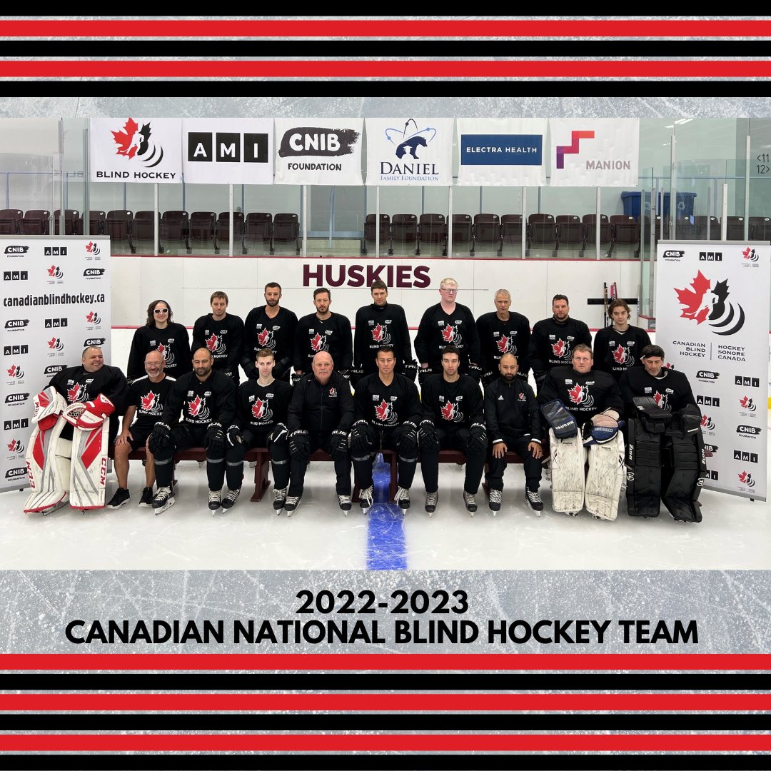 CDNBlindHockey's tweet photo. B1 GOALTENDERS
Joey Cabral, Oliver Pye, Lorne Webber
 
B2 SKATERS
Francois Beauregard, Dustin Butterfield, Mark DeMontis, Joe Fornasier, Bruno Haché, Wyatt Harvey, Amanda Provan
 
B3 SKATERS
Sean Heaslip, Alex Angus MacEachen, Chaz Misuraca, Simon Richard, Kelly Serbu, Jason Yuha https://t.co/XdrpPLEzKF