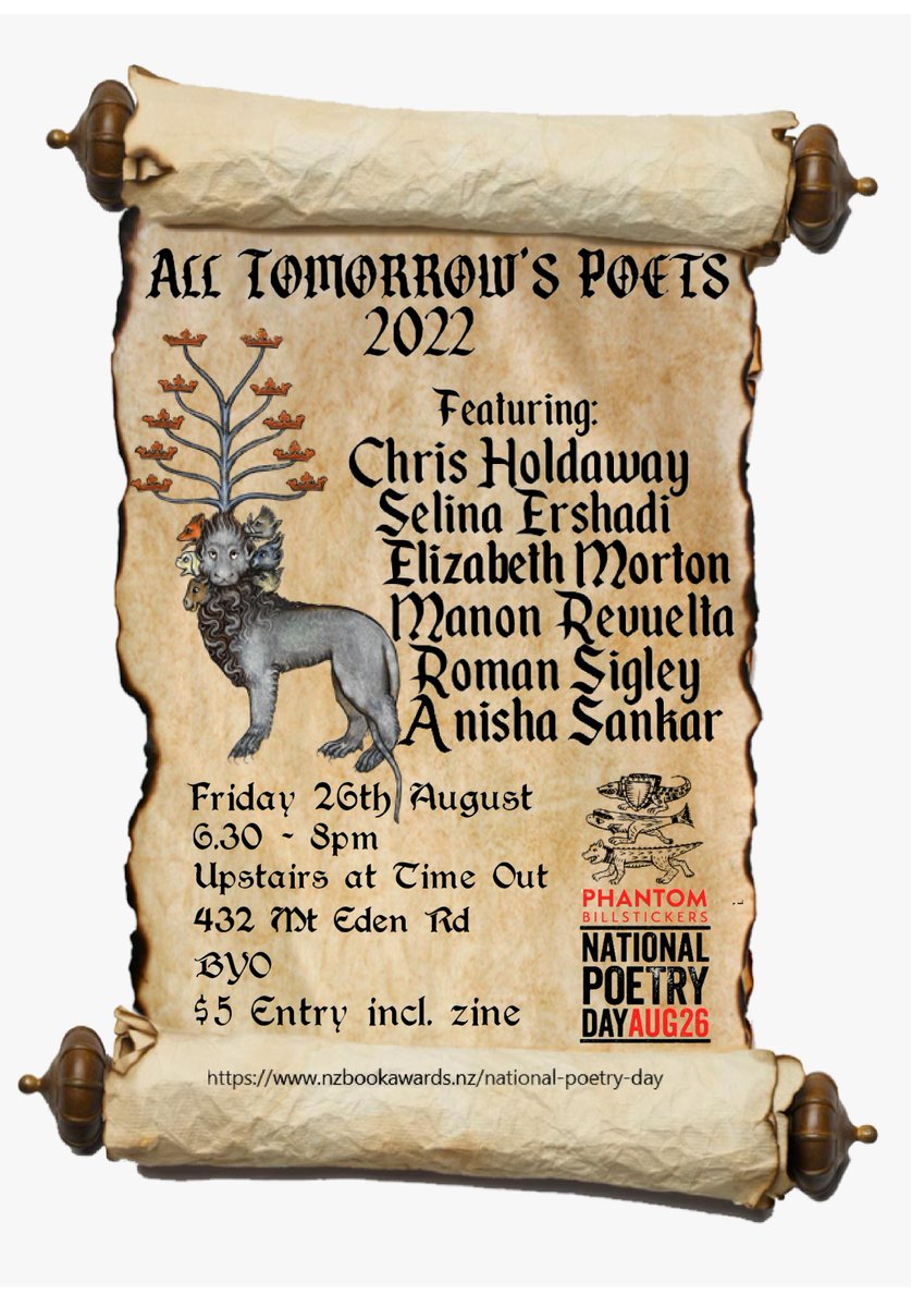 <a href="/NZPoetryDay/">NZPoetryDay</a> <a href="/CompoundPress/">Compound Press</a> Look at this stellar line-up!