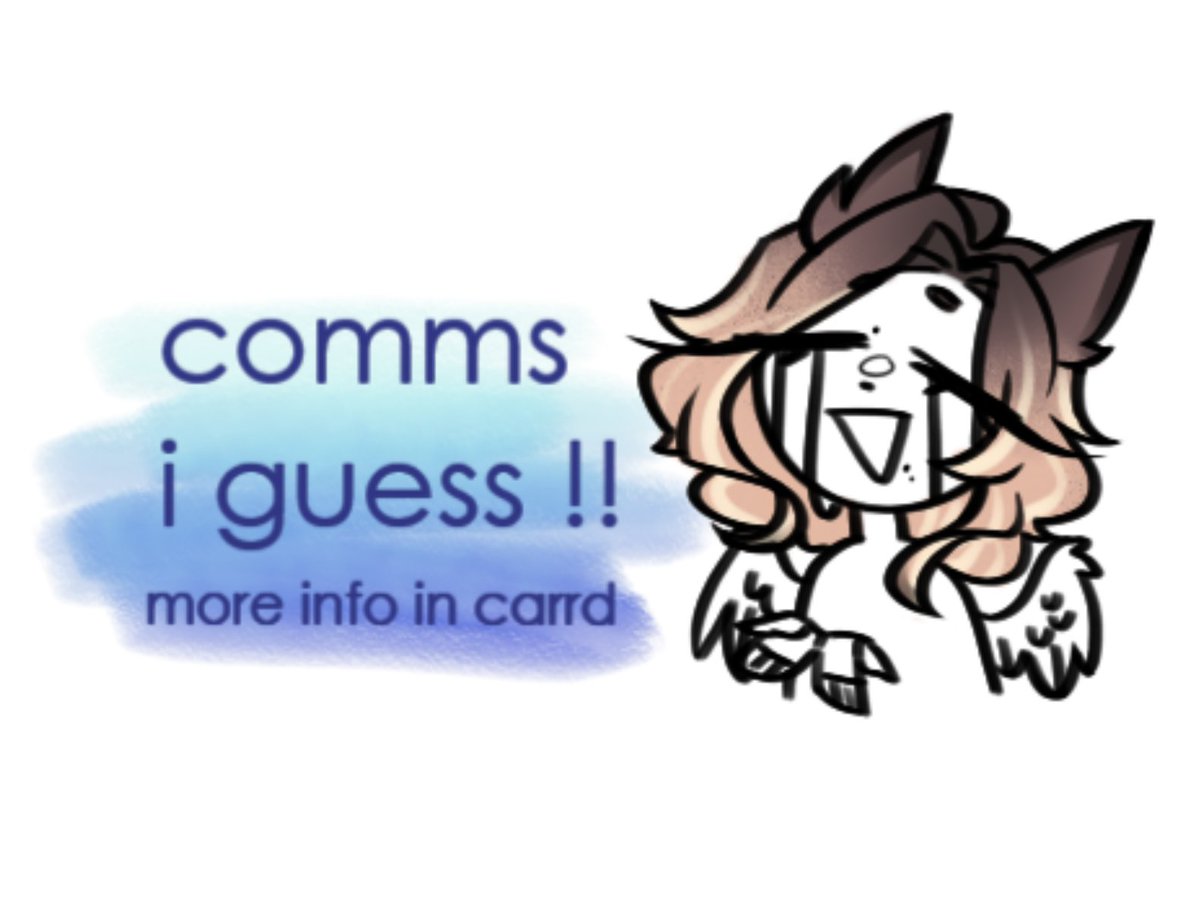stellariis's tweet photo. [rt 💙] opening comms for the first time !! pls be patient w me ;; info + examples are in my carrd but feel free to dm me for questions or if ur interested !! ✨

✧ https://t.co/KsUHq7XHKf https://t.co/rgXRlzDci9