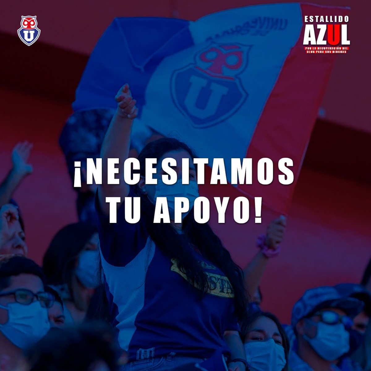 veronic01222455's tweet photo. UNÁMONOS MÁS QUE NUNCA. DE FORMA PACÍFICA. #EstallidoAzul #ReunionAbierta #NecesitamosTuApoyo #NuncaFuimosSolo11 #VamosLaU #MiCorazonEsAzul 🦉💙🤘🏼 https://t.co/X5d2jckVHV