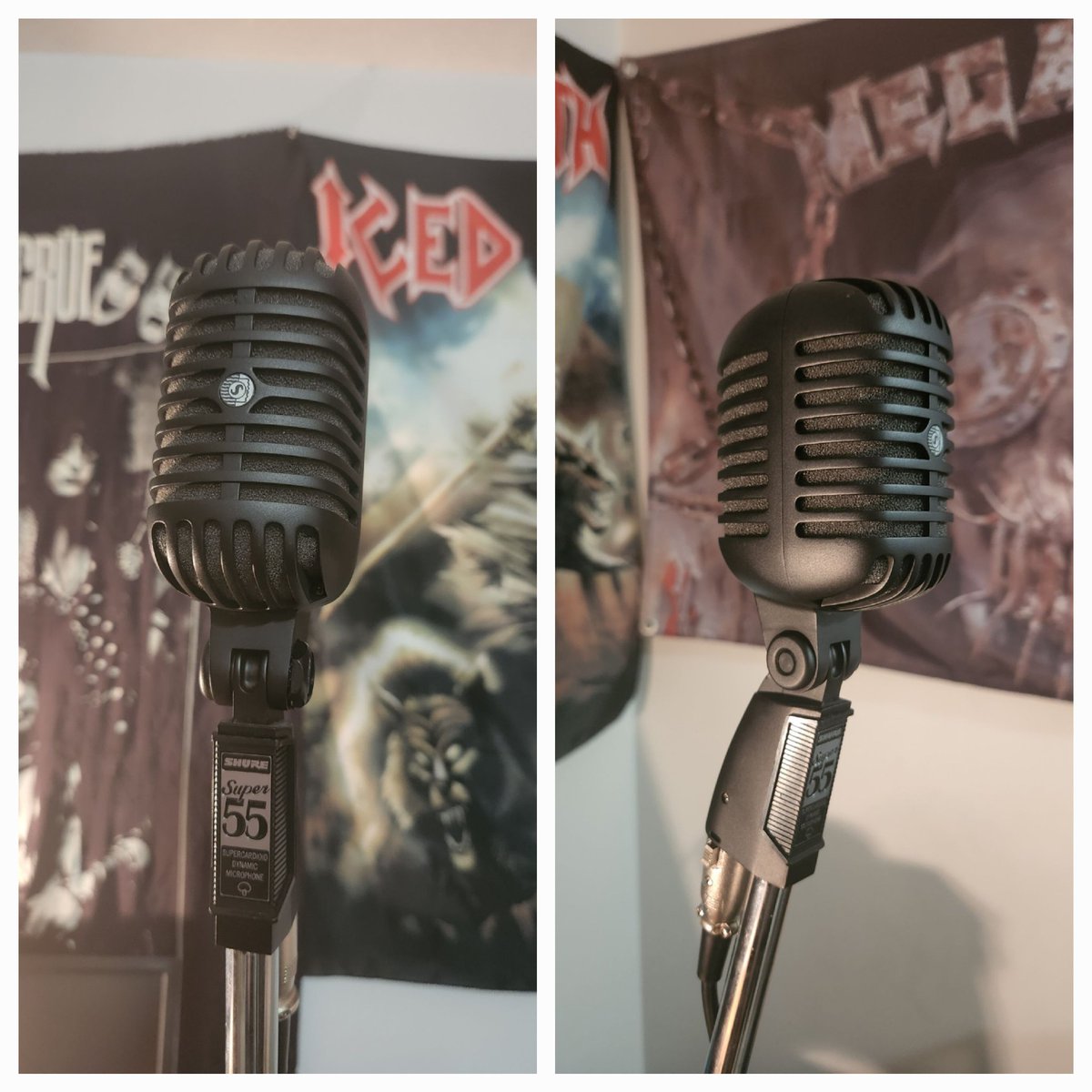 RhyseTremel's tweet photo. New things to scream into
#shure #microphone #metal #rock #music #vocals #icedearth #motleycrue #megadeth #musician #custom #mic #super55 #paintitblack #singer #writer #headbanger #wildchild #rockstar #metalhead #newgear #stagegear #recording #artist #music #rocker #yyc #nwothm https://t.co/YooumEyevC