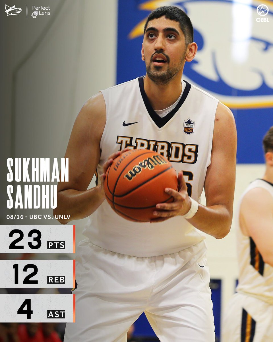 vancitybandits's tweet photo. A heck of a night for @SukhmanSandhu_1. 💥

Our @usportsca draft pick stuffed the stat sheet last night as the @ubctbirds took down @TheRunninRebels 79-72 in preseason action. 🔥 https://t.co/pfi9qFnHhx