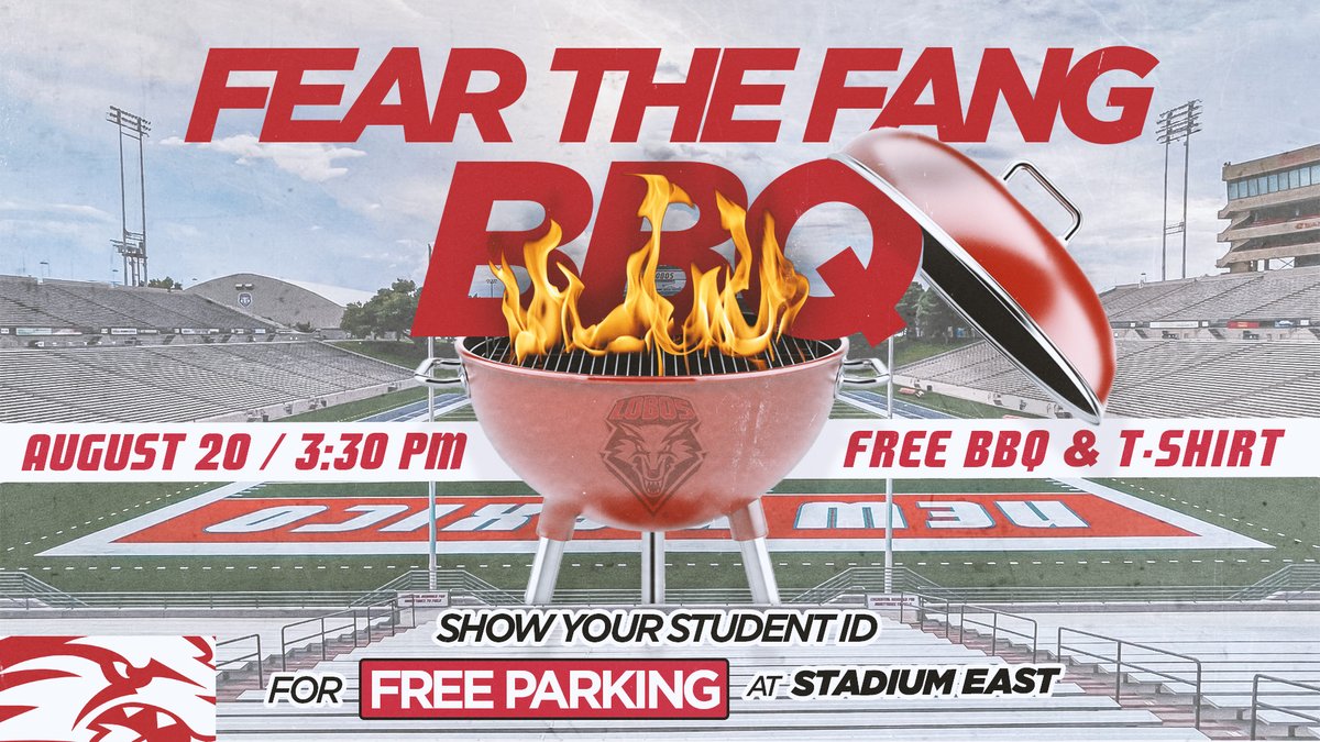 CALLING ALL FRESHMEN‼️ FEAR THE FANG BBQ THIS SATURDAY⬇️‼️ SEE YOU THERE😬❗️ #GoLobos | #WIN5