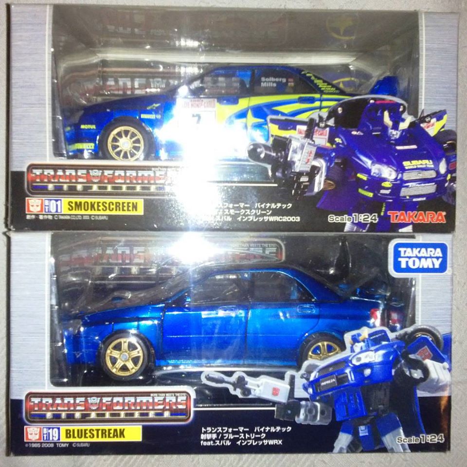 raurquiz's tweet photo. Like I promise to my friend @WildwheelsHat here are some of my #binaltech from @takaratomytoys #smokescreen #bluestreak #silverstreak #tracks both versions #meister movie version #arcee #convoy aka #optimusprime not pic from #skids #ravage yet @BKilby @TFU_INFO @transformersad https://t.co/0L2xQoTGQA