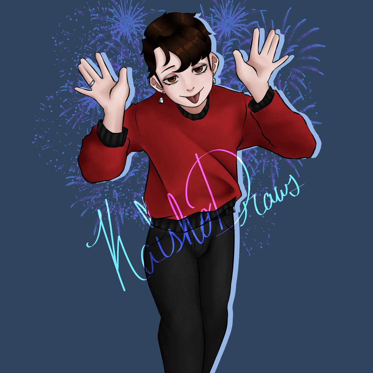 KaishoDraws's tweet photo. I'm back, with a new pfp nonetheless. Now my socials are consistent once more.

#digitalart #art #pfp https://t.co/MFxOMGNqiv
