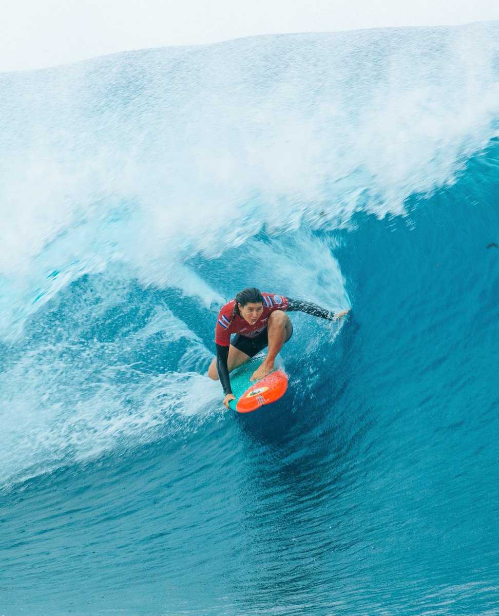 ripcurl's tweet photo. Brisa Hennessy keeps her Final 5 dreams alive! Booking a spot in the Quarterfinals at the Tahiti Pro. 👏 #GoBrisa
Will we see Brisa at the #RipCurlWSLFinals in September? https://t.co/5yMWaruXDZ