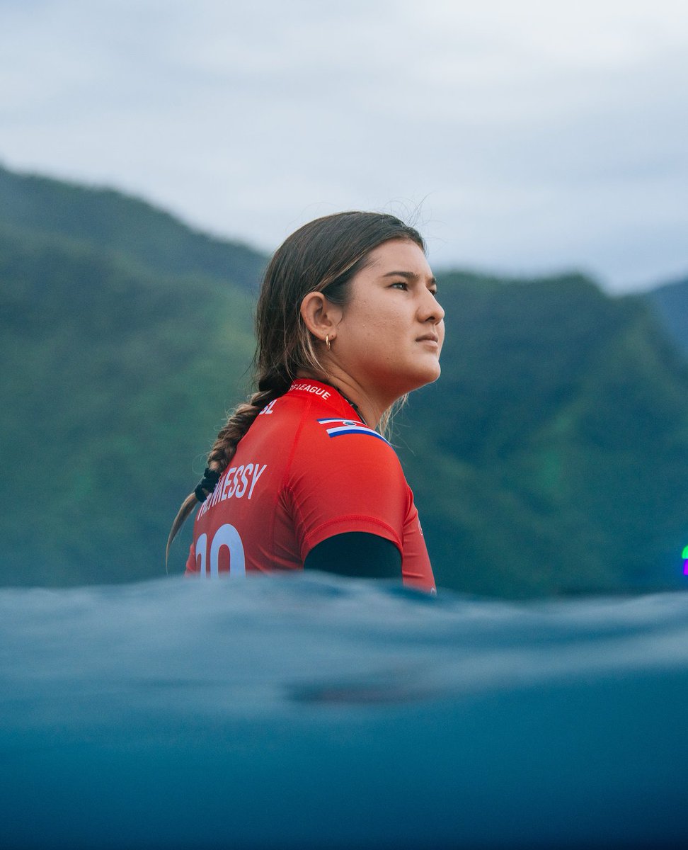 ripcurl's tweet photo. Brisa Hennessy keeps her Final 5 dreams alive! Booking a spot in the Quarterfinals at the Tahiti Pro. 👏 #GoBrisa
Will we see Brisa at the #RipCurlWSLFinals in September? https://t.co/5yMWaruXDZ