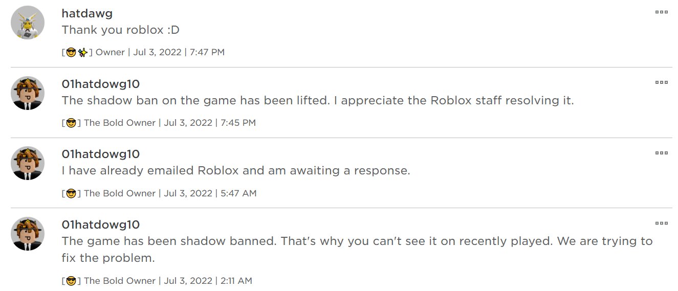 Can you get banned for playing a game called “The Condo” on Roblox