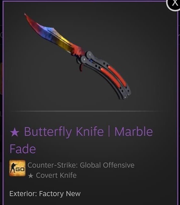 🔥CS:GO Knife GIVEAWAY🔥

★ Butterfly Knife | Marble Fade [FN]

To enter:

☑️RT
☑️Tag a friend
☑️Follow me

⚡️Rolling in 4 days