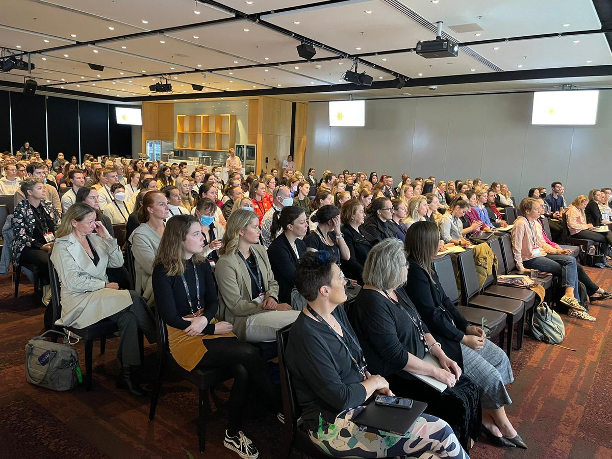 LaTrobeSEM's tweet photo. Great venue, great turn out @WISCongress #Wisc22 #MCGStadium An action packed program for today #leadershipInclusion #MenstrualHealth #PevicFloor #performance #coaching https://t.co/y2PUAkPcBI