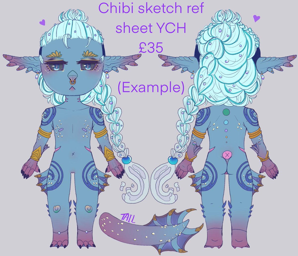 creepiesleeper's tweet photo. Created a cheaper option for darlings with this ych ref sheet, only 5 slots available for this, base anatomy will be edited too fit character, for any other questions drop me a message ☺️ Full ref sheet is shown for layout ref.  #YCH #yourcharacterhere #referencesheet #refsheet https://t.co/AewhjvjLWa