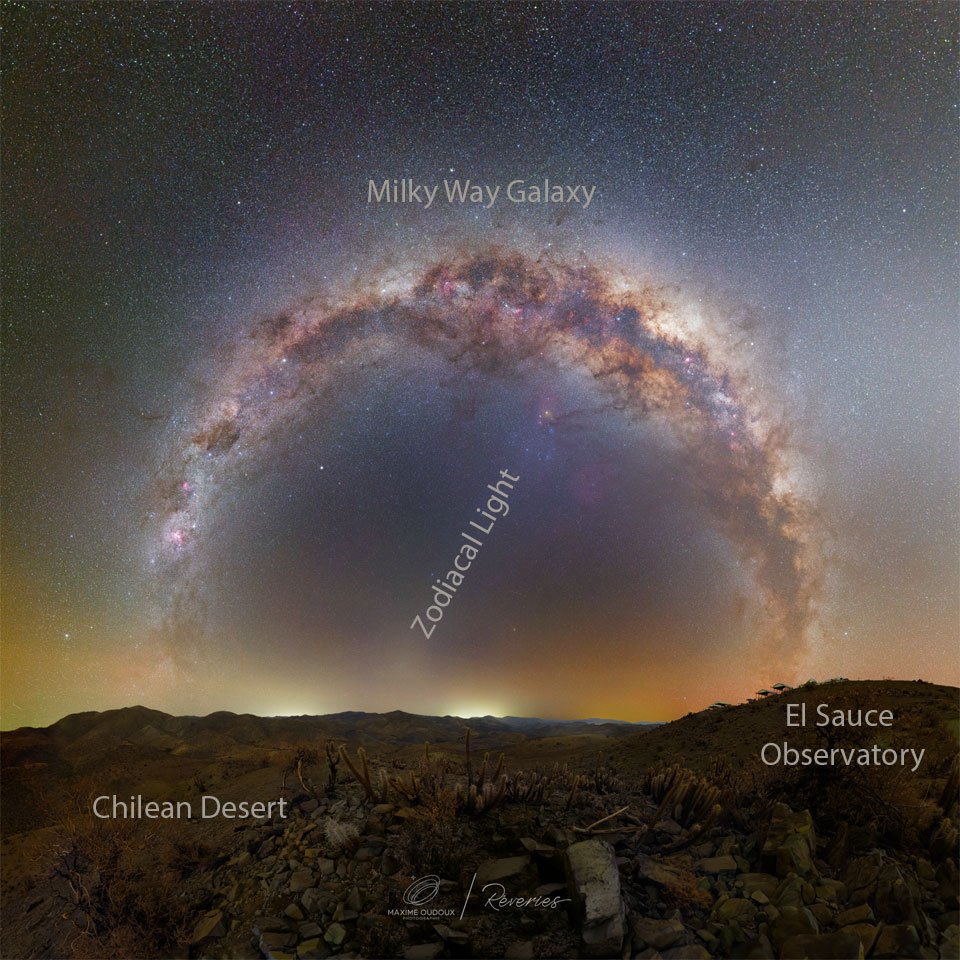 #Stargate #MilkyWay [#MilkyWayGalaxy #ZodiacalLight] {high desert of #Chile} (#ElSauceObservatory #VeraRubinObservatory)
Image Credit & Copyright: Maxime Oudoux