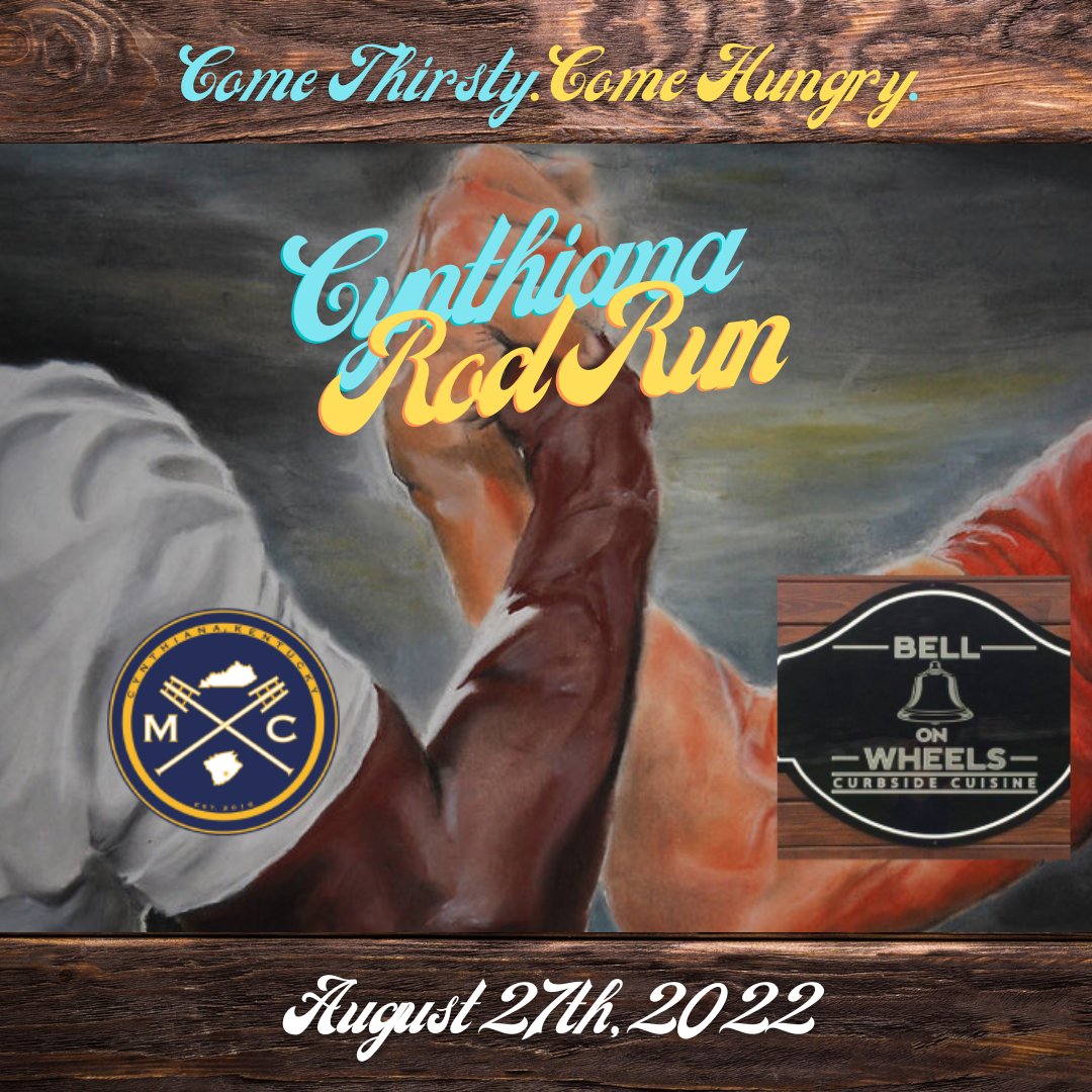 maidencitybrew's tweet photo. Are you ready for the 2022 Cynthiana Rod Run? So are we! We are pleased to announce the return of our good friends and a Cynthiana Favorite, Bell On Wheels! https://t.co/9chTYMDLsf