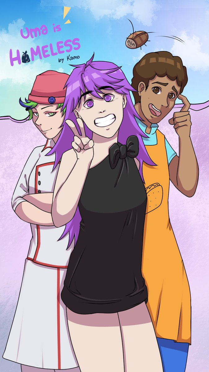 kamo_arts's tweet photo. Happy to announce that “Uma is Homeless” will be coming to Webtoon soon! https://t.co/oQSliAHXrJ