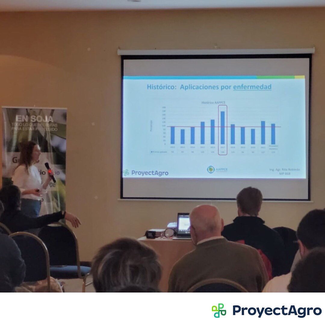 agro_proyect's tweet photo. 💬 Hoy nos encontramos en el Desayuno Técnico de @Syngenta_ar | #Agroyunta donde @ritarobledo habló sobre las claves en protección de #enfermedades en #trigo, acompañada de
Horacio Acciaresi que habló de #malezas.
👏 Felices de participar de estas charlas que nos enriquecen. https://t.co/Ya1oLF71BE