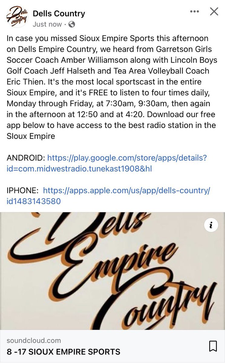 Always great to be on Dells Empire Country! #Relentless ⚽️ 💙 facebook.com/10006402108603…