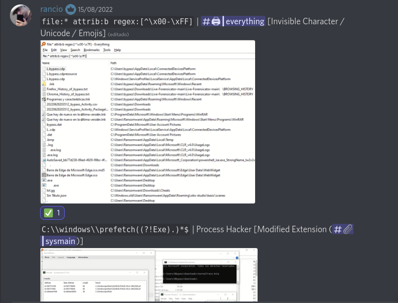 ScreenshareCom's tweet image. We have been working with Regular Expressions to give a better result on bypass methods.

Keep Screensharing.
discord.gg/screenshare