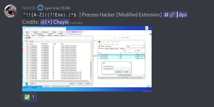 ScreenshareCom's tweet image. We have been working with Regular Expressions to give a better result on bypass methods.

Keep Screensharing.
discord.gg/screenshare