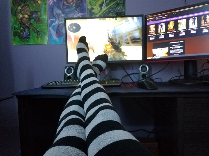 Felt cute <3 ~ #thighighs #progaymer https://t.co/wqlv4ZXVis<a href="/tag/progaymer"class="tags">#progaymer</a>